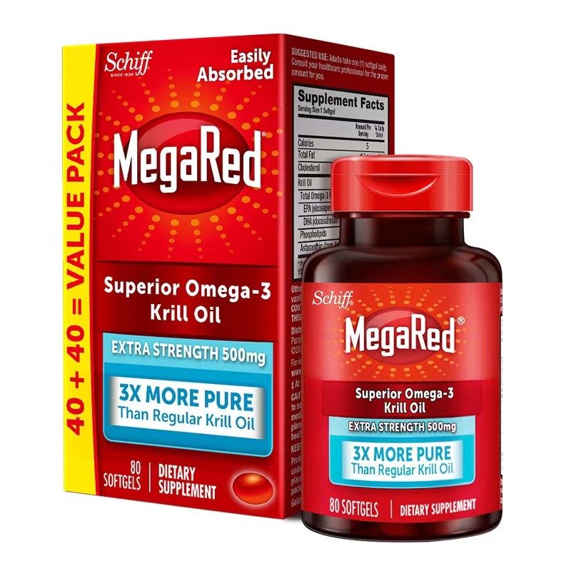 欧米伽磷虾油500mg 80粒