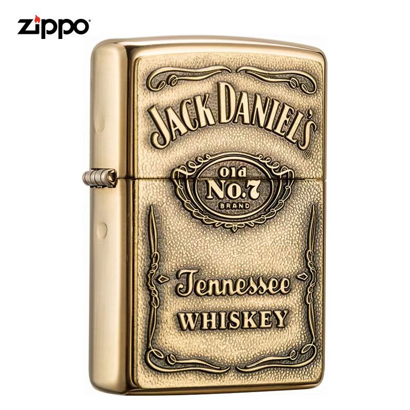 ZIPPO金色杰克丹尼 防风煤油打火机