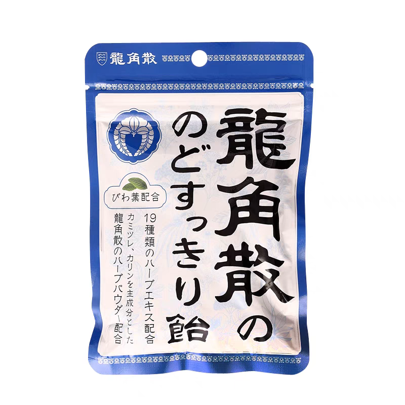 龙角散润喉清凉薄荷味压片糖88g