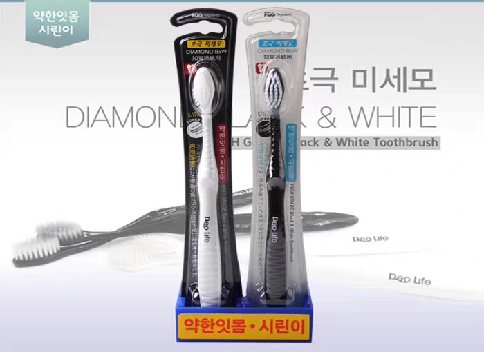 韩国DEO 黑白纳米小头牙刷