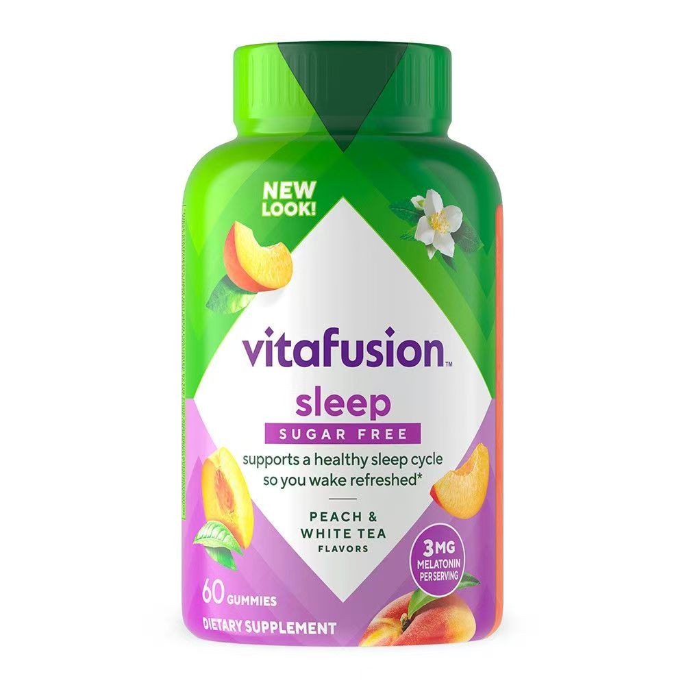美国vitafusionSleepWell褪黑素睡眠软糖60粒