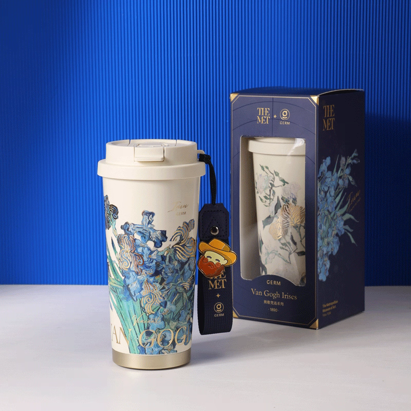 梵高闪耀咖啡杯500ml（鸢尾花）