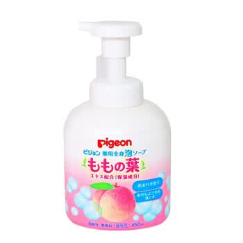 贝亲桃子水婴幼儿沐浴二合一450g